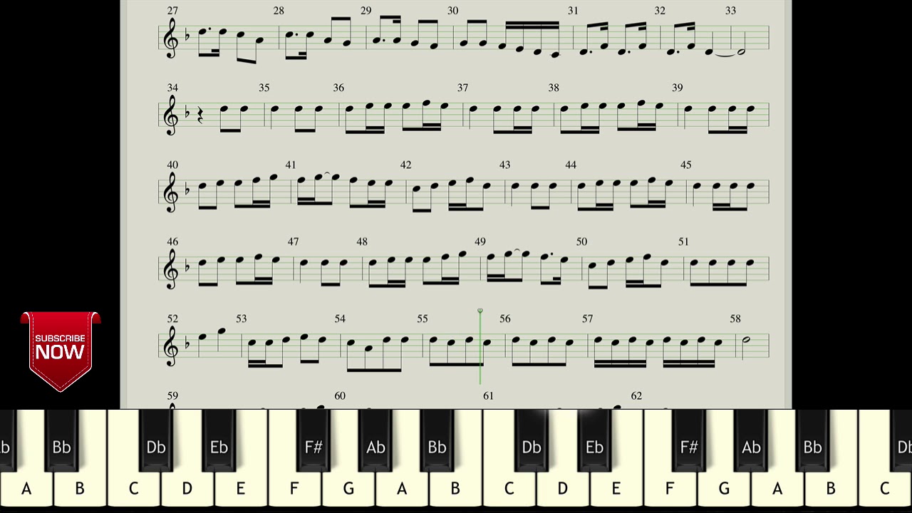 Vachinde Song Piano Notes
